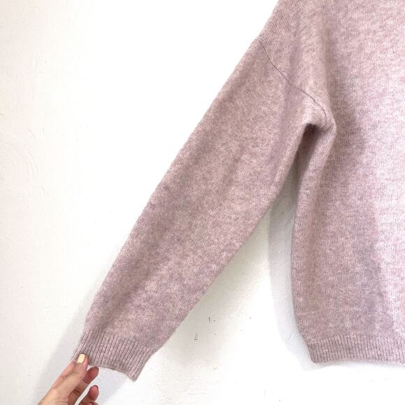 ACNE STUDIOS Dramatic Mohair Wool Blend Sweater in Powder Pink Size S - Picture 11 of 16